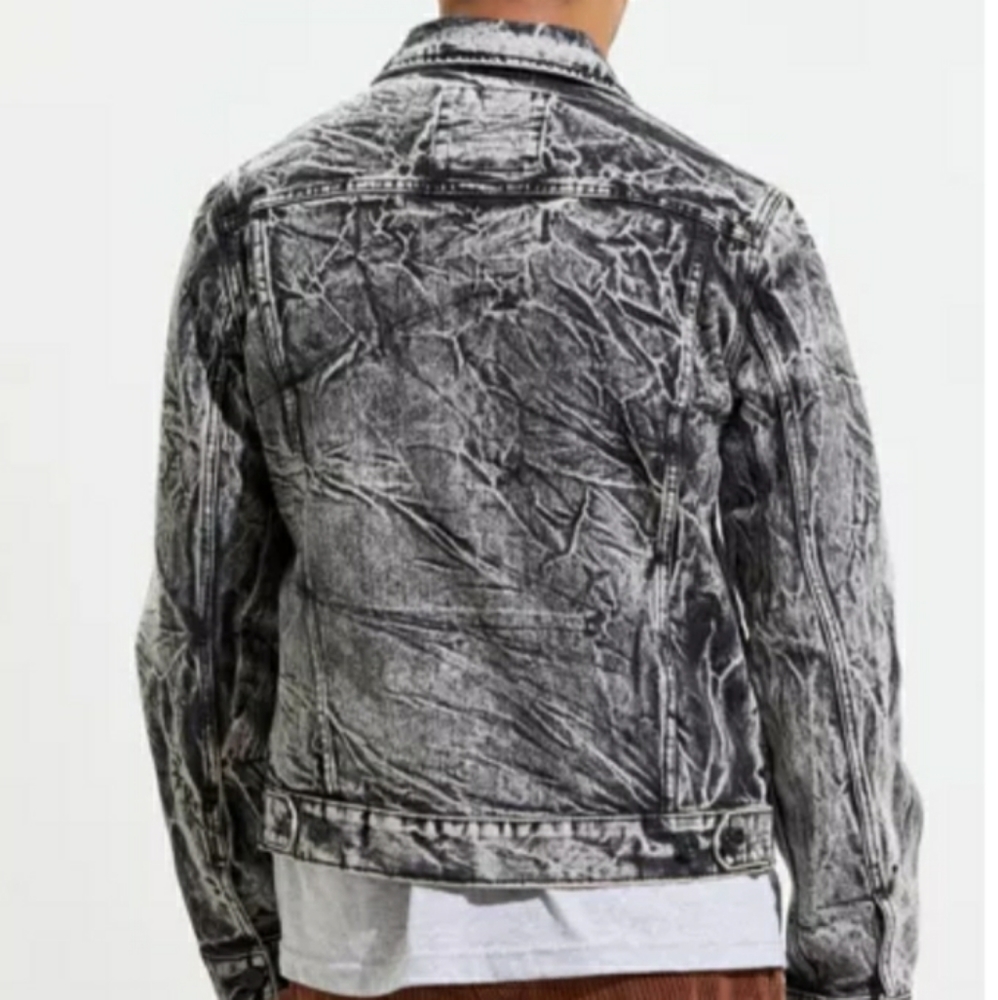 NWT UO BDG DARK BLACK WASH DENIM TRUCKER JACKET - Picture 4 of 7